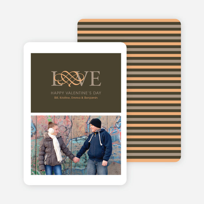 Pet Love Valentine’s Day Card - Espresso