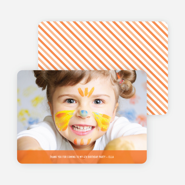 Photo Thank You Cards - Persimmon