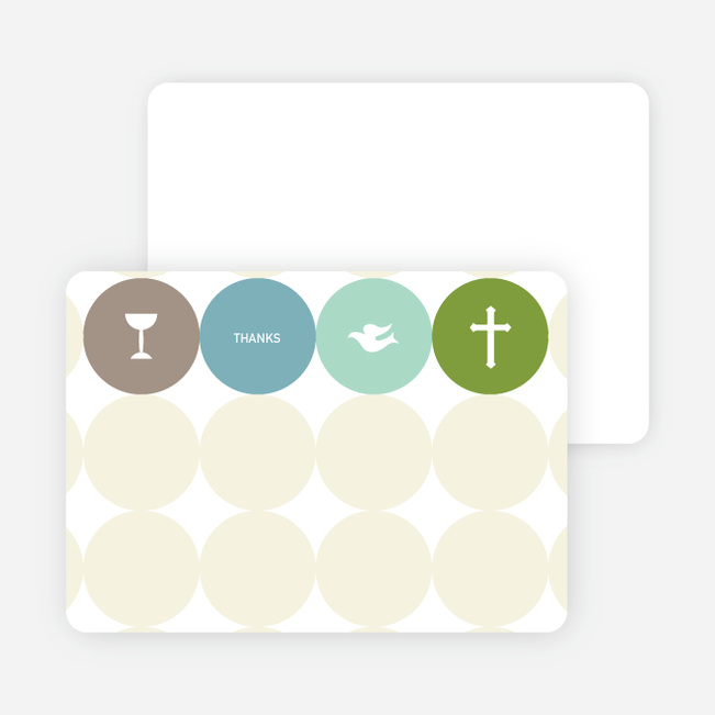 Stationery: ‘Symbols of Communion’ cards. - Lime Green