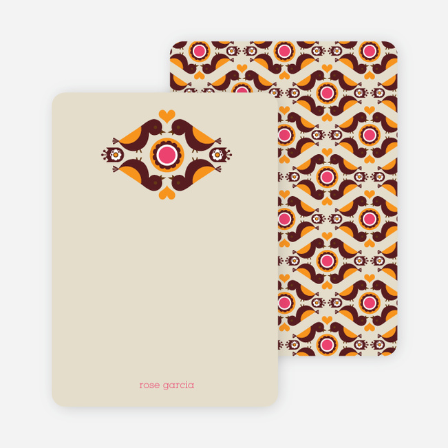 Thank You Card for Parental Love Baby Shower Invitation - Hot Pink