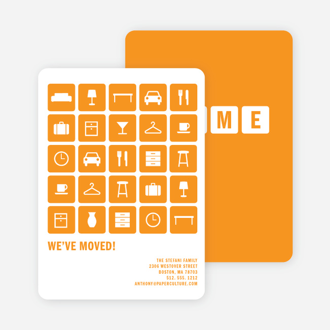 A Dozen Different Objects for your Moving Announcements - Monarch Butterfly