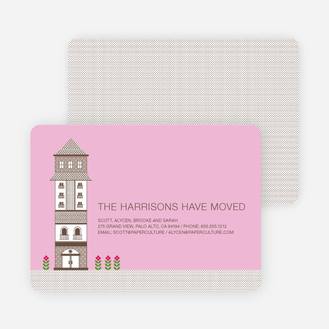 Rooms and Personalities Moving Announcements - Mauve