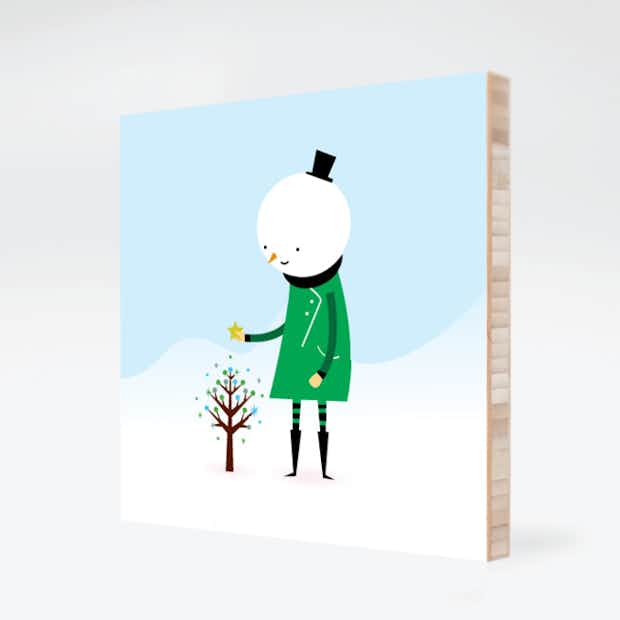 Whimsical Snowman - Front