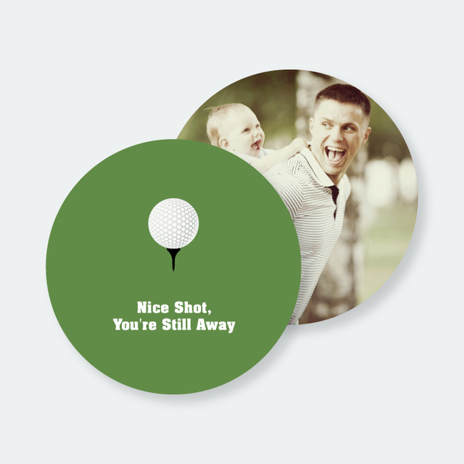 Golf Lovers Gift: Custom Golf Coasters - Green