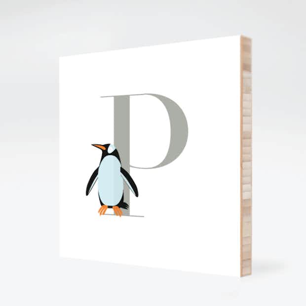 Alphabet Animals P Penguin - Front