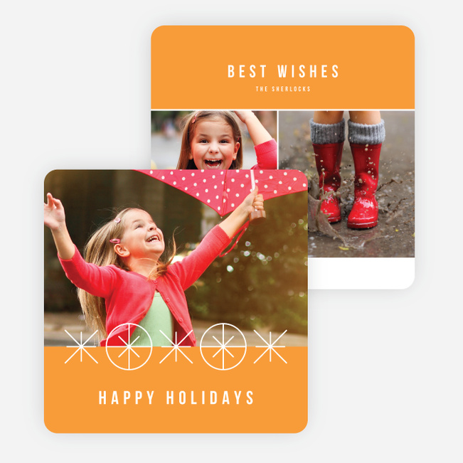 Joyful Ornaments Holiday Cards - Orange