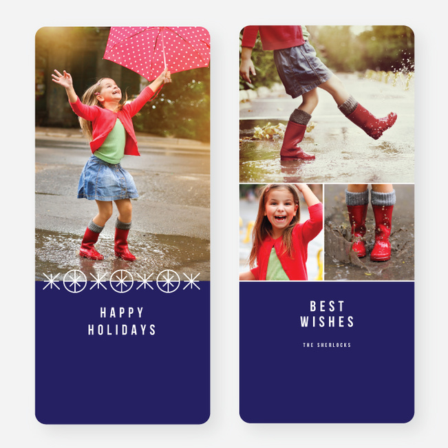 Joyful Ornaments Holiday Cards - Blue