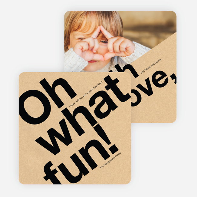 With Love Holiday Cards - Black