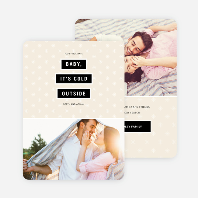 Baby It’s Cold Outside Holiday Cards - Beige