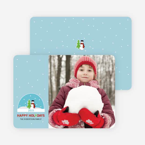 Snow Globe Holiday Card - Main