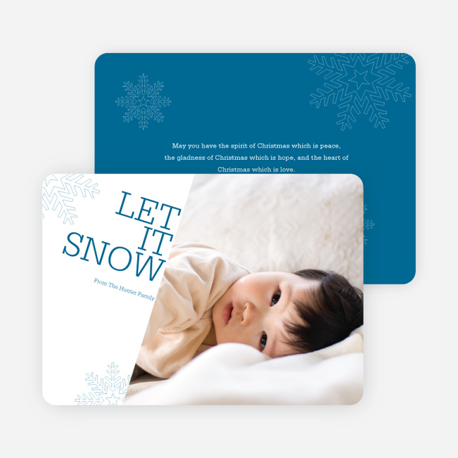 Let It Snow Let It Snow Let It Snow - Cadet Blue