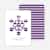Modern Snowflake Holiday Greeting Cards - Royal Purple