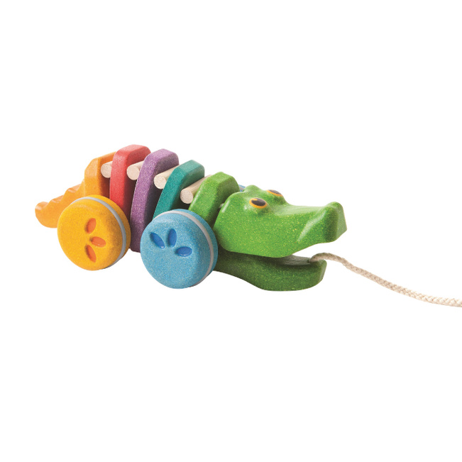 Limited Edition Rainbow Dancing Alligator Pull Toy - Multi