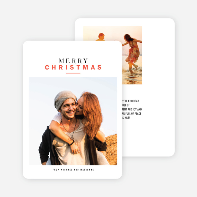 Sweet and Simple Holiday Cards - Red
