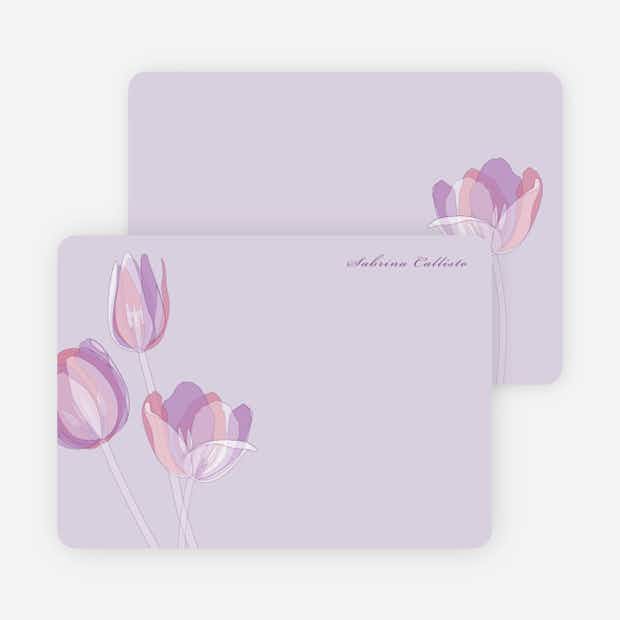 Elegant Flowers: Personal Stationery - Main