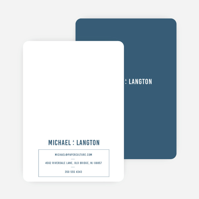 Contrast Stationery - Blue