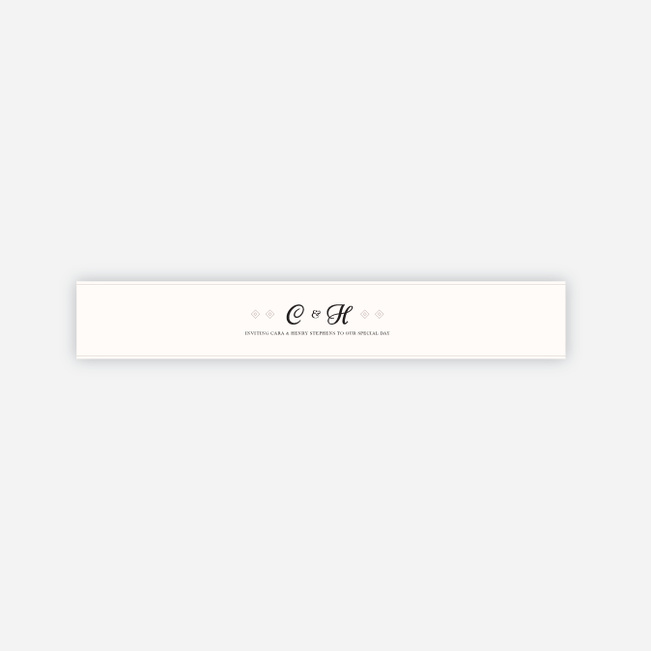 Diamonds in the Rough Wedding Belly Bands - Gray