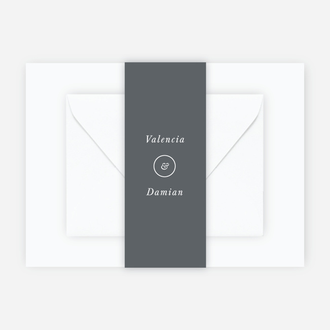 Chic Sophistique Wedding Belly Bands - Gray