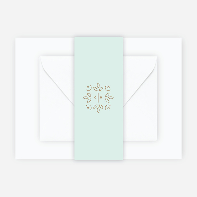 Line Up, Be Counted Wedding Belly Bands - Green