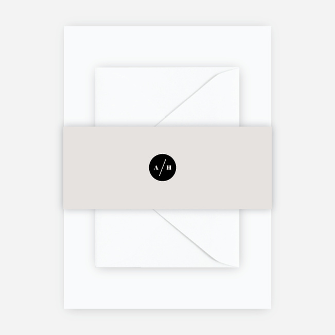 Sealed with a Ring Wedding Belly Bands - Gray