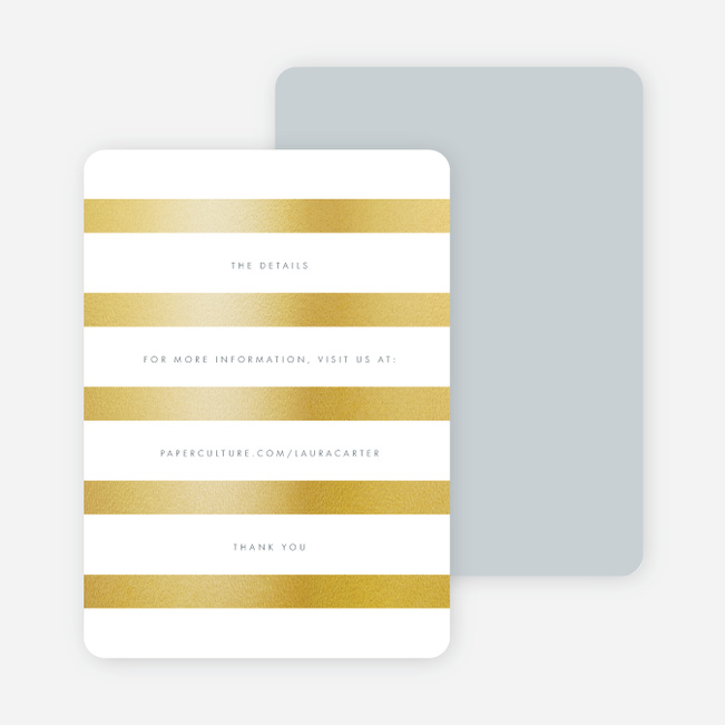 Wedding Bands Wedding Direction Cards - Gray