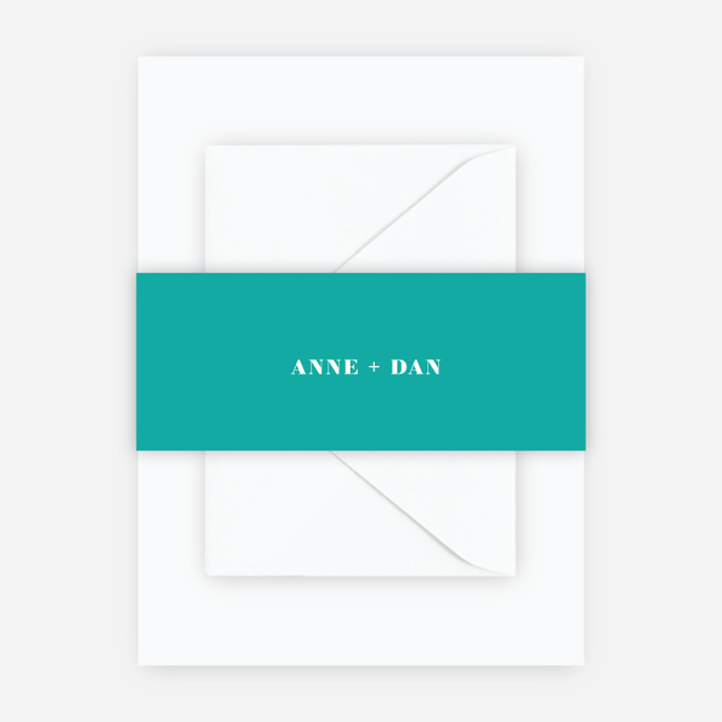 Simply Married Wedding Belly Bands - Blue