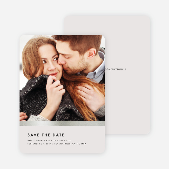 Stripe It Save the Dates - Black