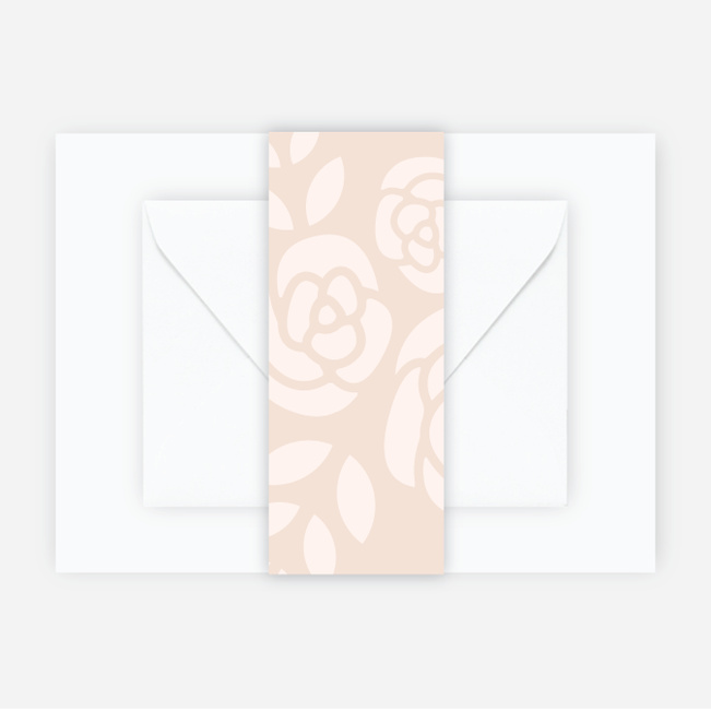 Coming Up Roses Wedding Belly Bands - Pink