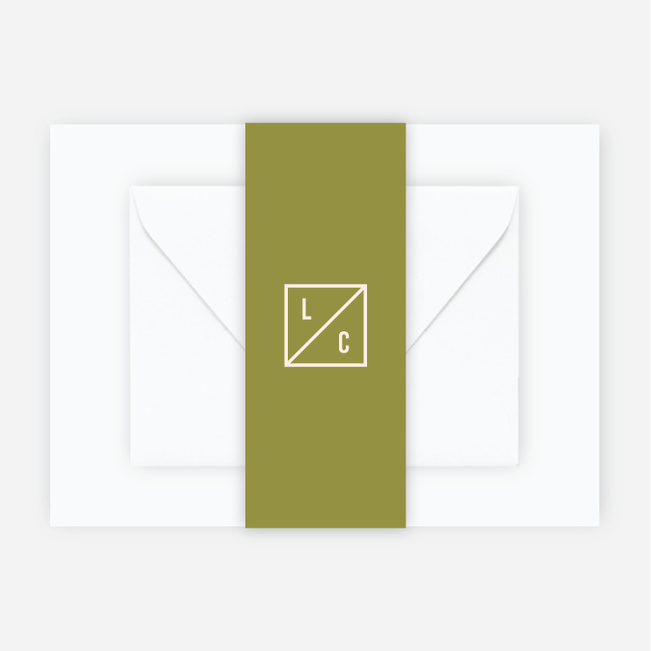 It’s a Date Wedding Belly Bands - Green