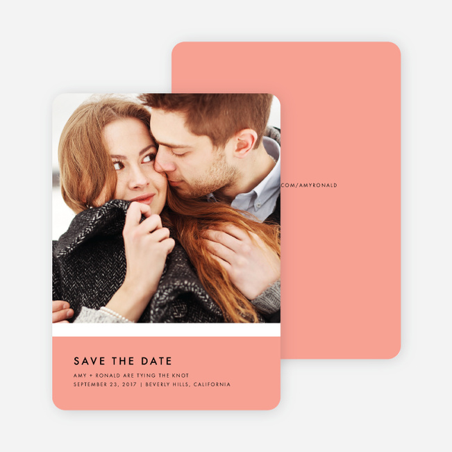 Stripe It Save the Dates - Pink