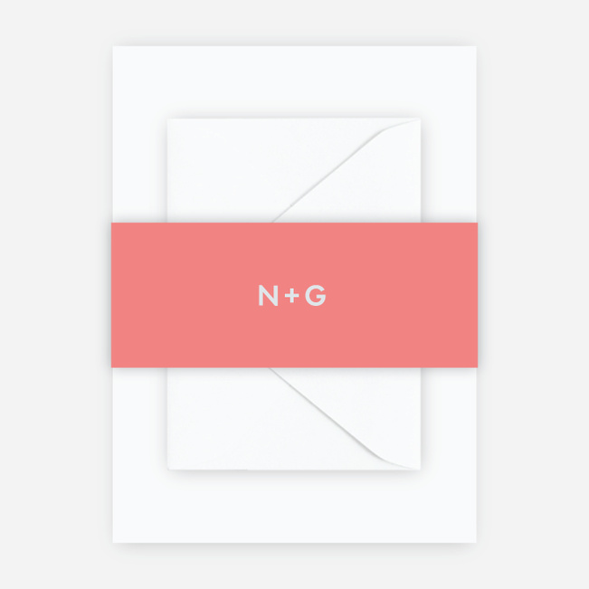 Today’s Modernist Wedding Belly Bands - Pink