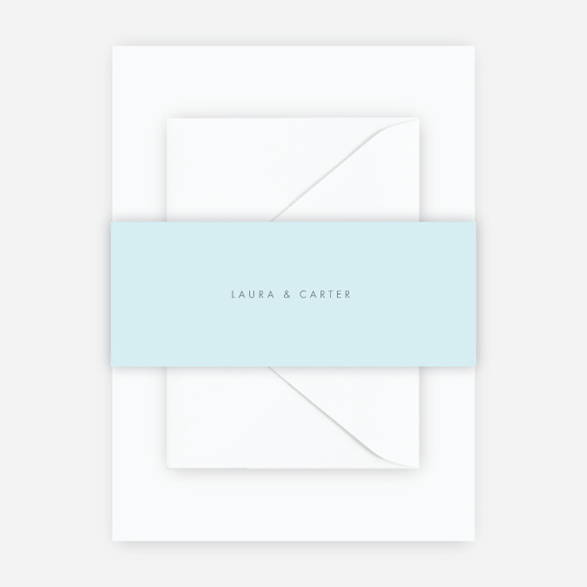 Wedding Bands Wedding Belly Bands - Blue