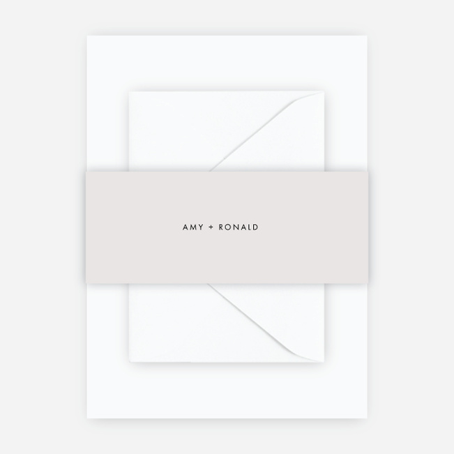 Stripe It Wedding Belly Bands - Black