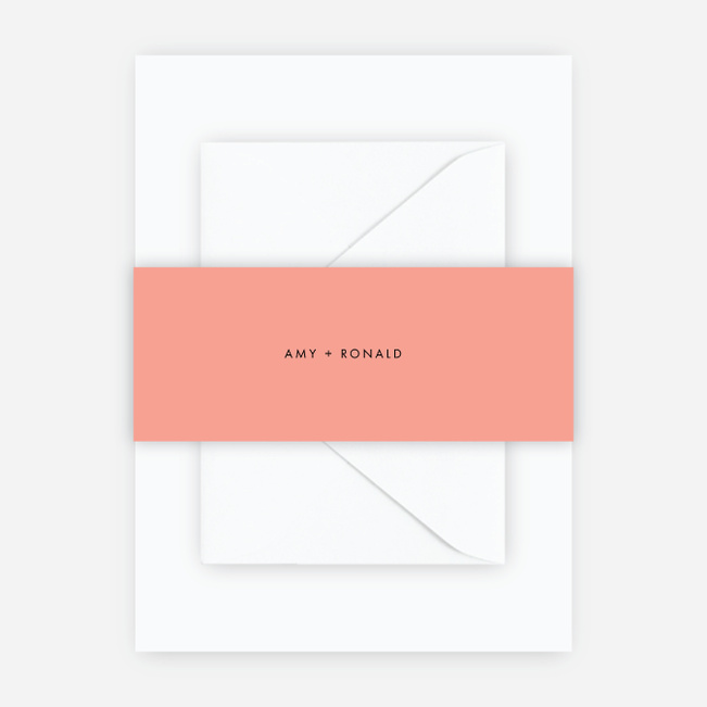 Stripe It Wedding Belly Bands - Pink