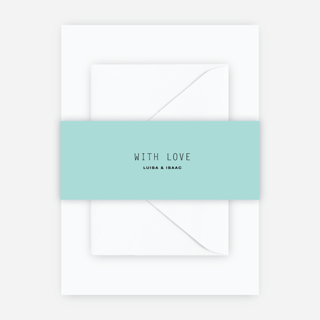 Bold Strokes Wedding Belly Bands - Green