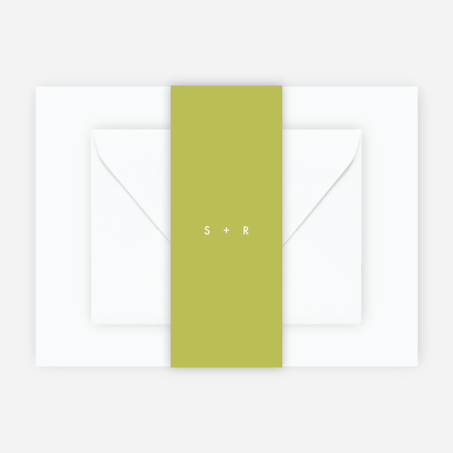 Color Pop Wedding Belly Bands - Green