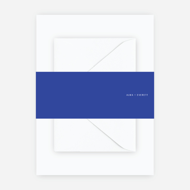 Color Up Wedding Belly Bands - Blue