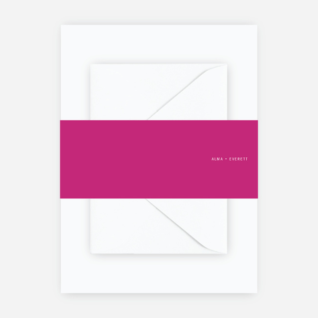 Color Up Wedding Belly Bands - Pink