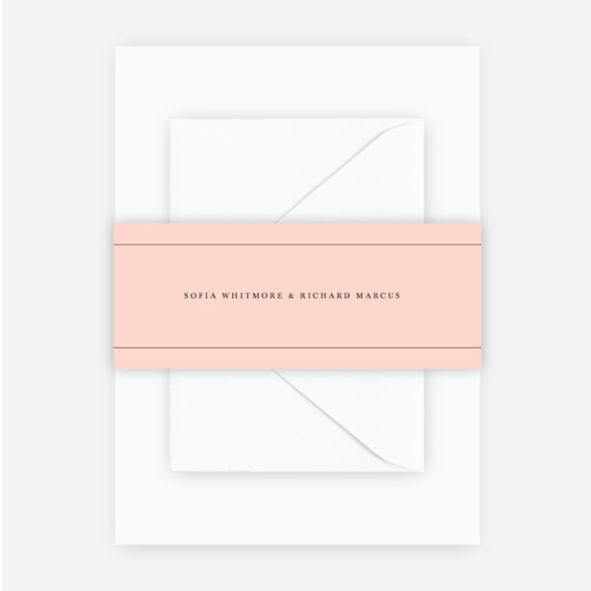 Less is More Wedding Belly Bands - Pink