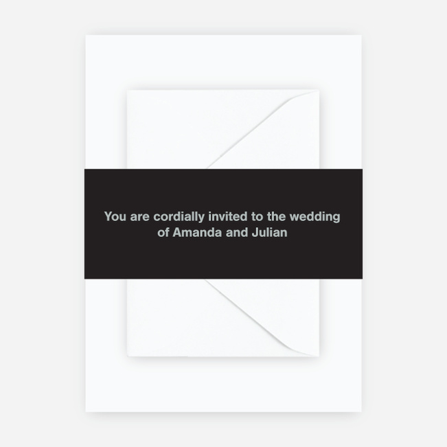 Shape Art Wedding Belly Bands - Green