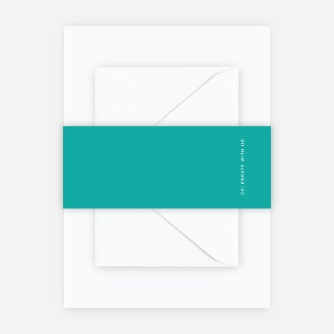 Simply Type Wedding Belly Bands - Blue