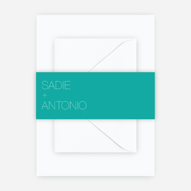 Stacked Type Wedding Belly Bands - Green