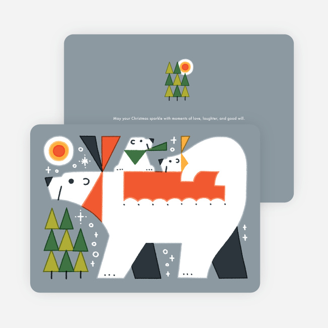 Vintage Bear Holiday Cards - Multi