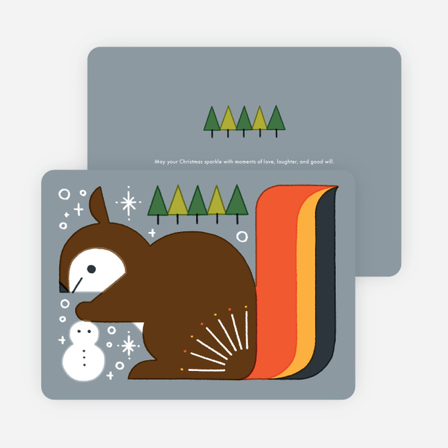 Vintage Squirrel Holiday Cards - Multi