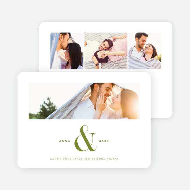 Ampersand Save The Dates - Green