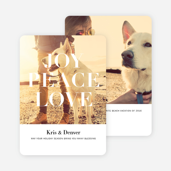 Big Greetings Photo Holiday Cards - Black