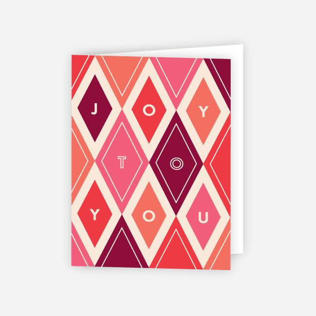 Diamond Galore Corporate Holiday Cards - Red