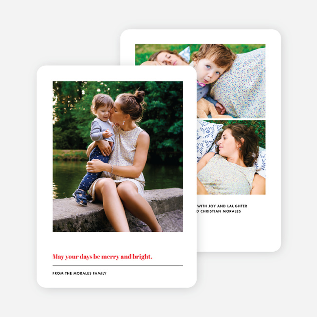 Front & Center Christmas Cards - Red