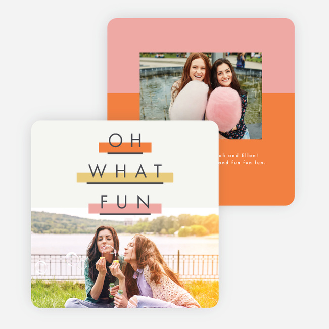 Highlighter Fun Holiday Cards - Orange