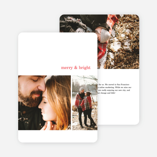 Quick Cheers Family Photo Cards - Red